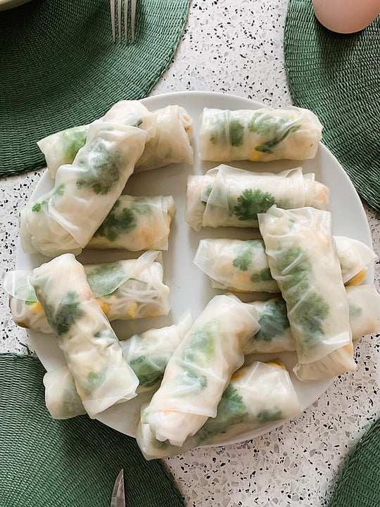 receta de rollitos de primavera caseros tortilla de pollo con queso fresco